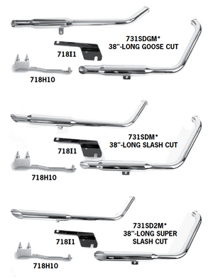 Shotgun Exhaust Systems For 1984 - 1999 Evolution Softails